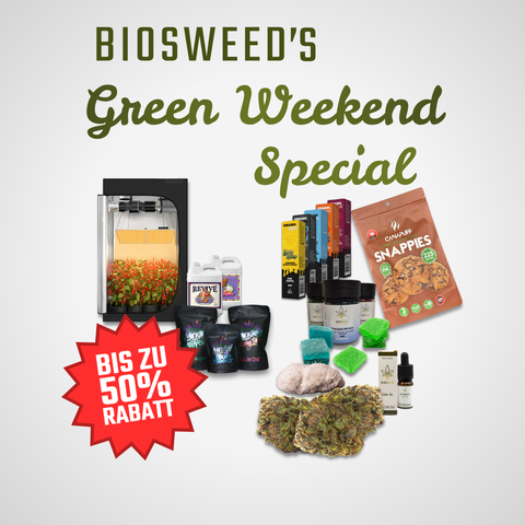 Black Friday war gestern – jetzt wird’s GRÜN! Green Weekend bei Biosweed