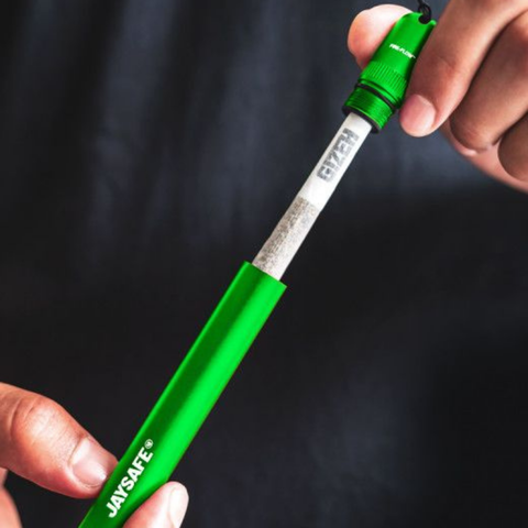 JAYSAFE® Aluminium Joint Case Green – Stilvolle, geruchsdichte Aufbewahrung in frischem Grün