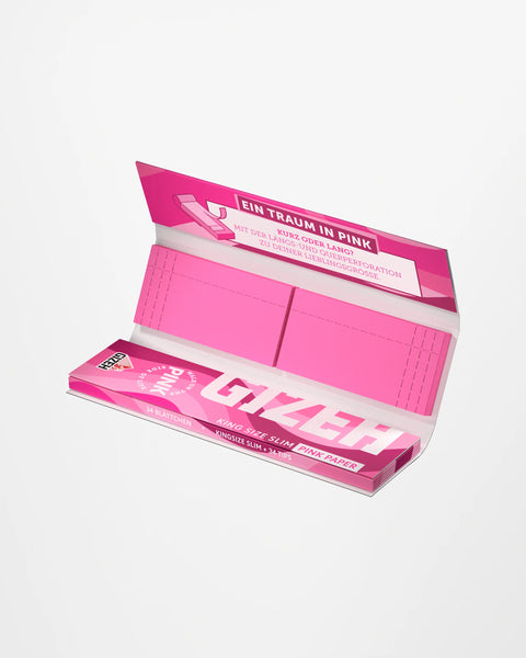 GIZEH PINK King Size Slim + Tips
