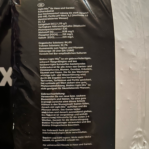 Biobizz Lightmix, 50L