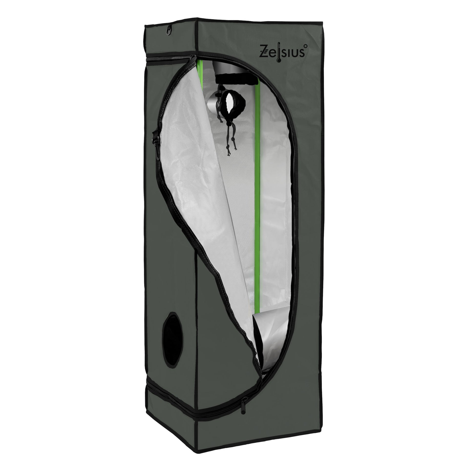 grow zelt 80x80x180 ZELSIUS Grow Zelt Grau