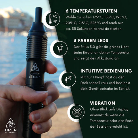 HIZEN Stilus Mini Konduktion Vaporizer